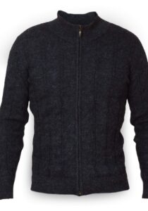 Intihuatana luxe trui met rits grijs