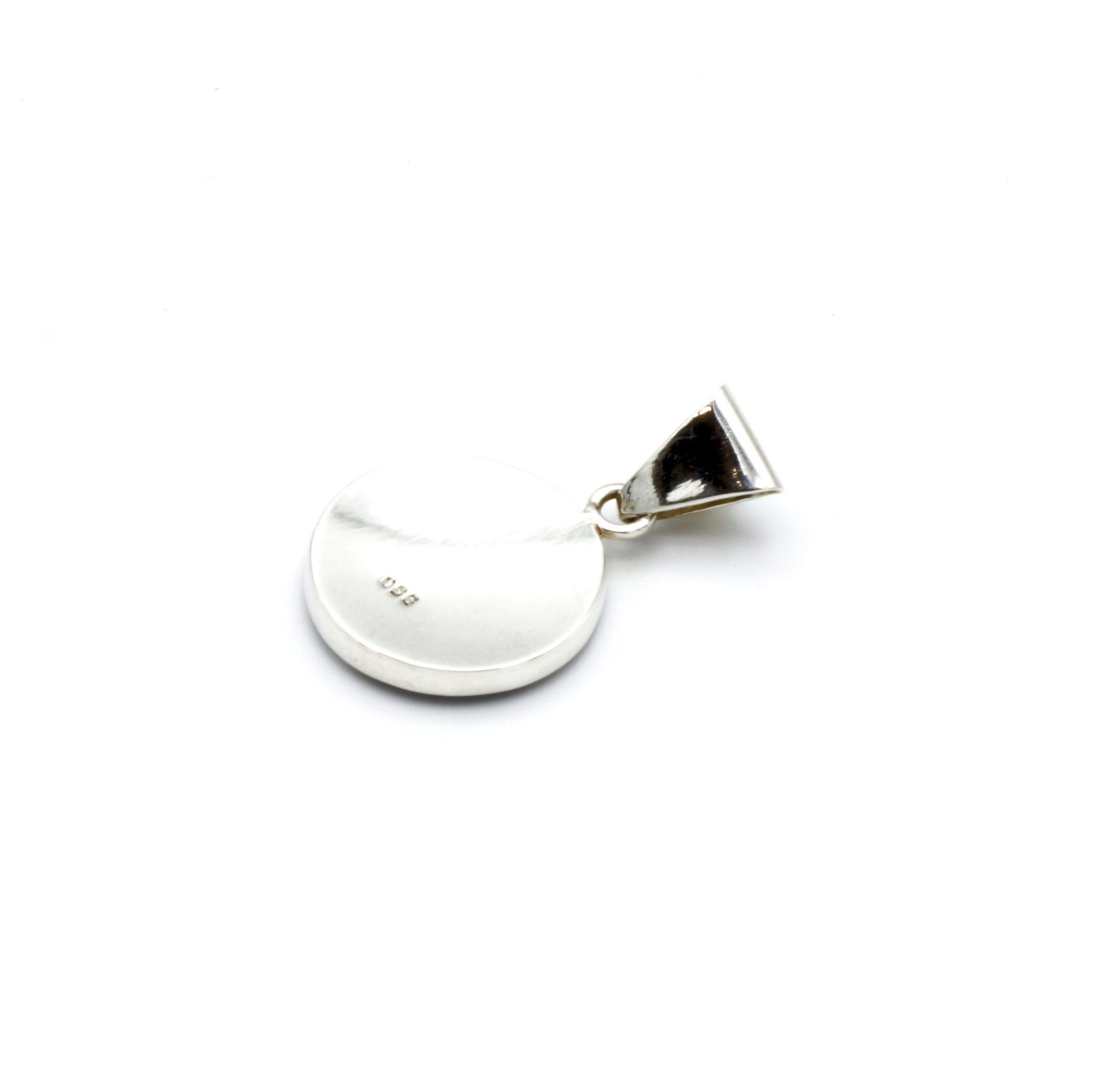 Kleine Pachamama zilveren hanger met abalone schelp - Afbeelding 4