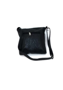 Alternative view of Lederen geborduurde magriet-heuptas zwart