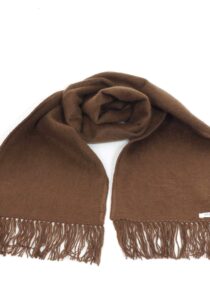 Luxe Amauta Peruaanse sjaal donker bruin