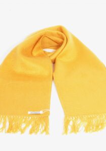 Luxe Amauta Peruaanse sjaal okergeel