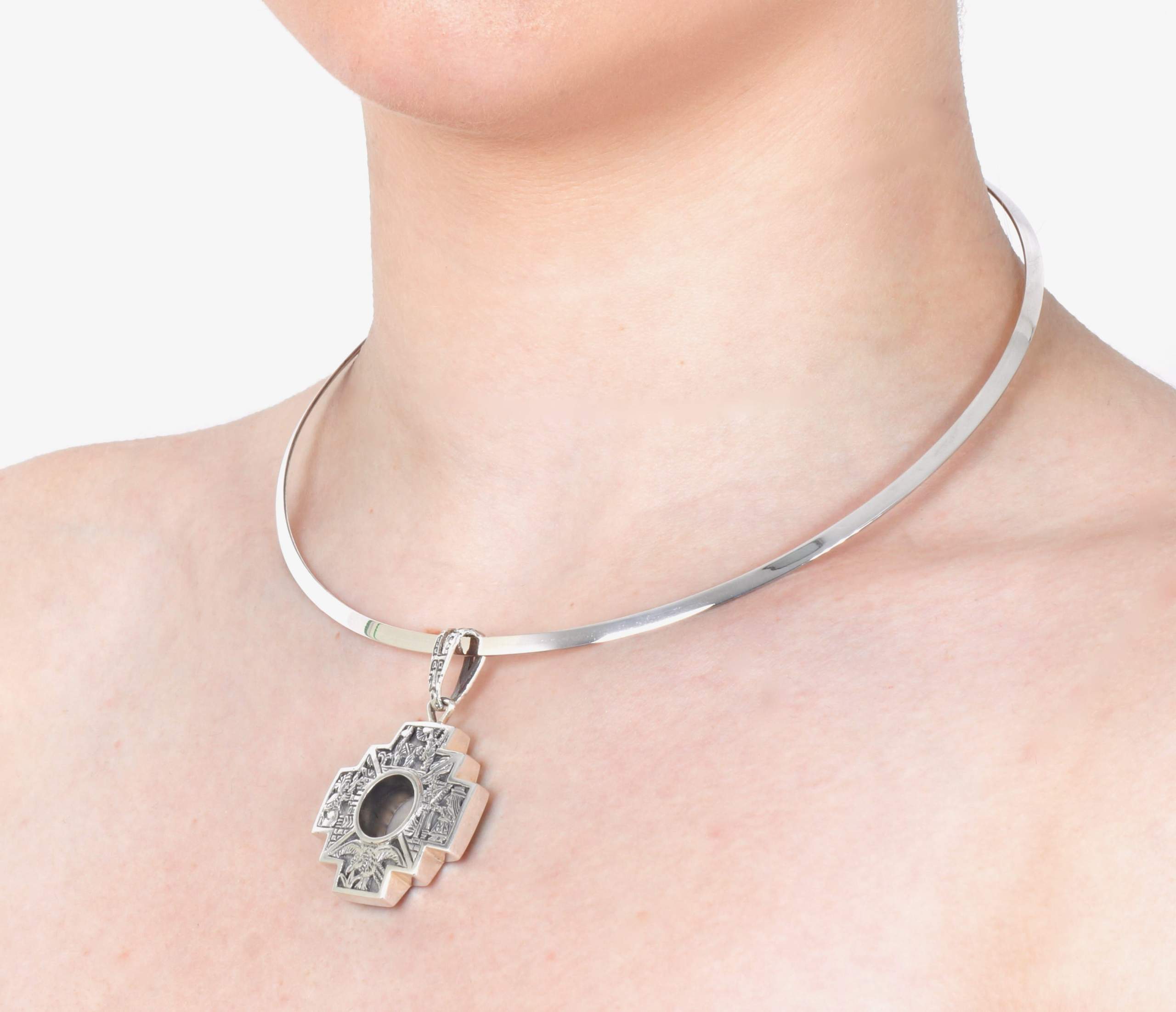 Luxe Inca "Chacana" collier met hanger - Afbeelding 4