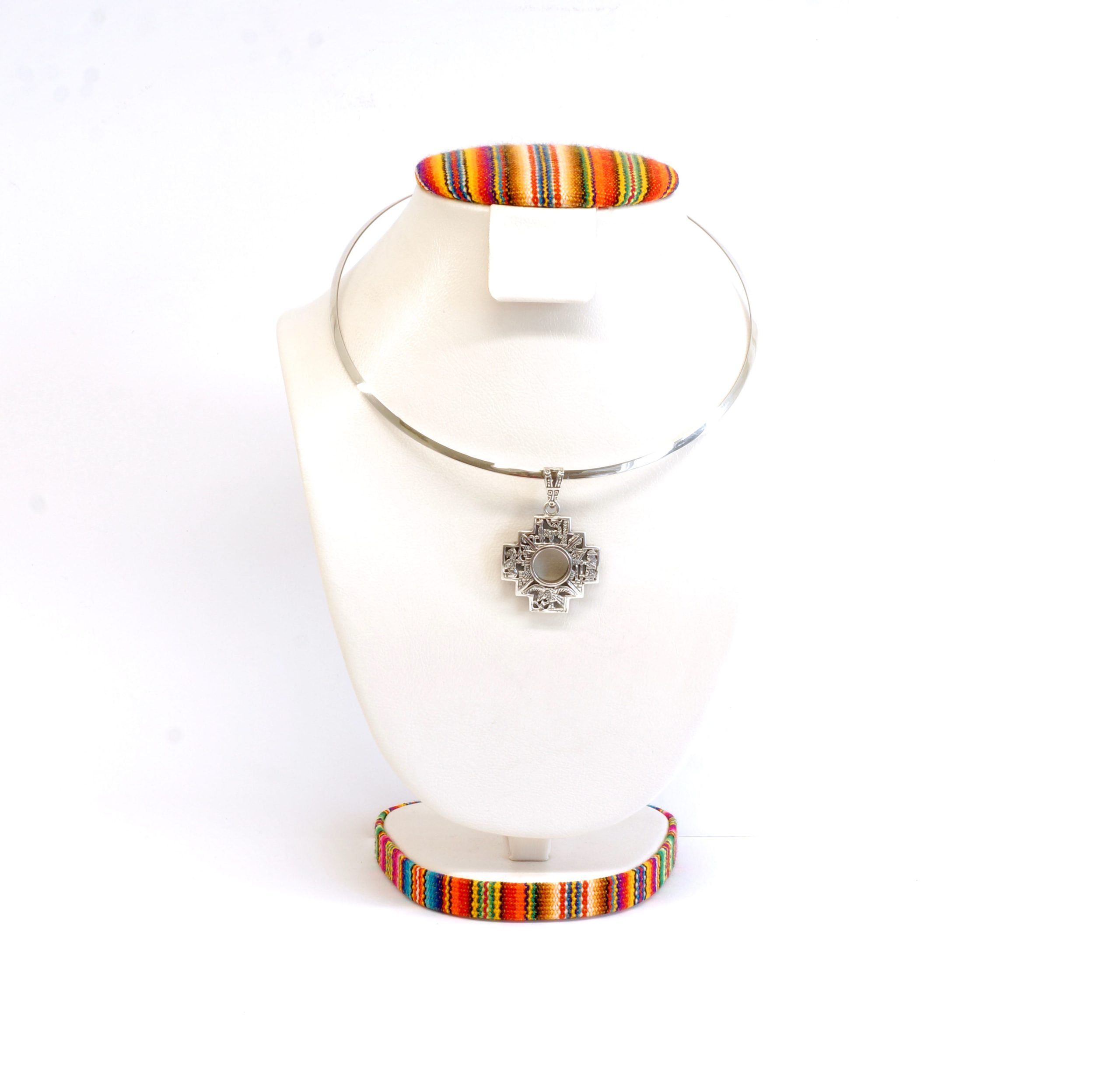 Luxe Inca "Chacana" collier met hanger - Afbeelding 7