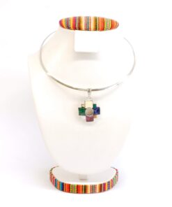 Luxe Inca "Chacana" collier met hanger
