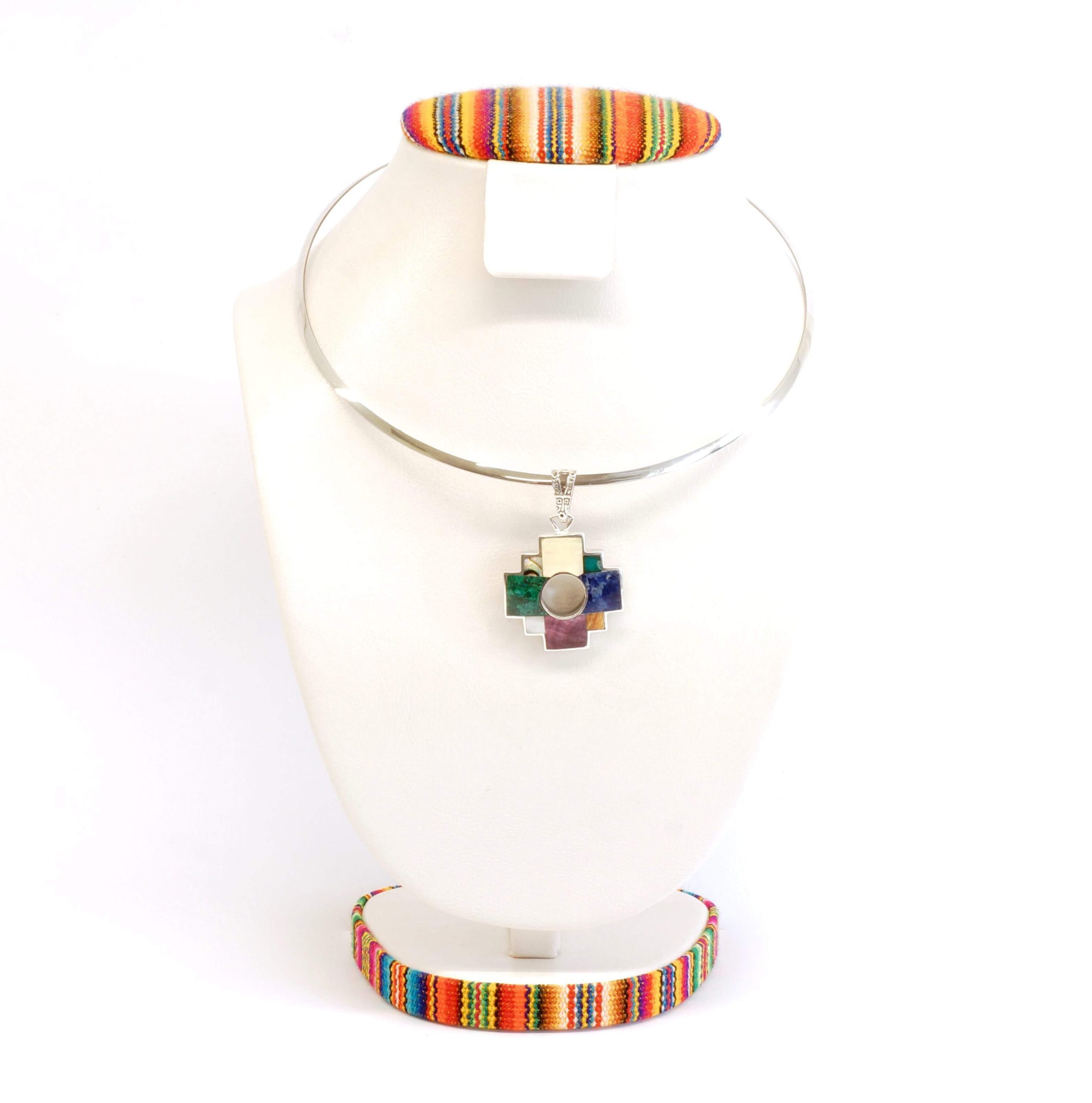 Luxe Inca "Chacana" collier met hanger