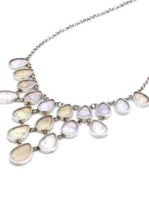 Luxe Morpho sulkowski zilveren collier