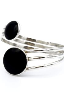 Luxe Onyx zilveren armband