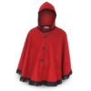 Luxe blend cape rood