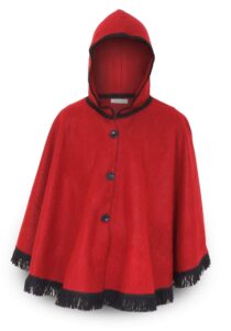 Luxe blend cape rood