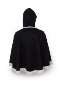 Alternative view of Luxe blend cape zwart/wit