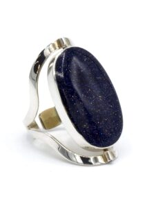 Luxe dubbelzijdige ring met bijzondere steen