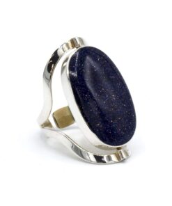 Luxe dubbelzijdige ring met bijzondere steen