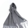 Luxe geometrische dubbelsjaal grijs II