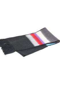 Alternative view of Luxe multi-tone Peruaanse sjaal zwart