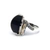 Luxe onyx ring met goud en zilver