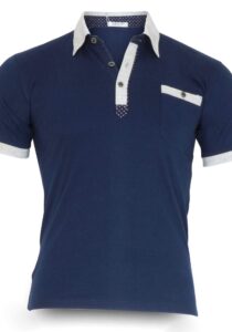 Luxe polo azul marino