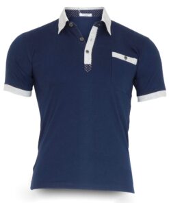 Luxe polo azul marino