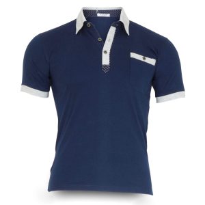 Luxe polo azul marino