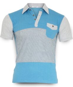 Luxe polo blue-gray