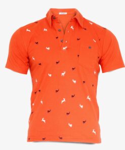 Luxe polo oranje