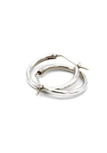 Alternative view of Luxe zilveren oorbellen argolla