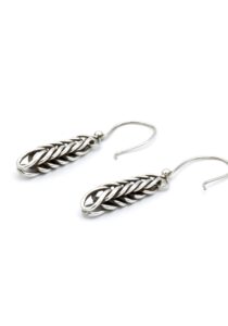 Luxe zilveren oorbellen espiga