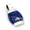 Manu luxe zilveren hanger met Sodaliet
