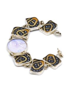 Mix pillpintu zilveren armband