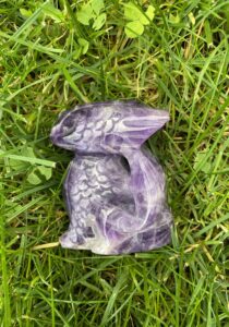 Paarse draak van Amethist Kwarts 001