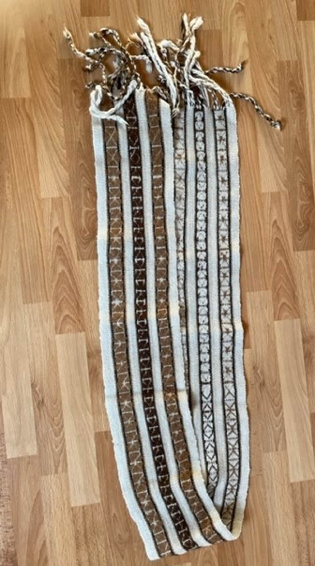 Peruaanse Alpaca Sjaal beigetinten 2 1