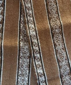 Peruaanse Alpaca Sjaal bruintinten1