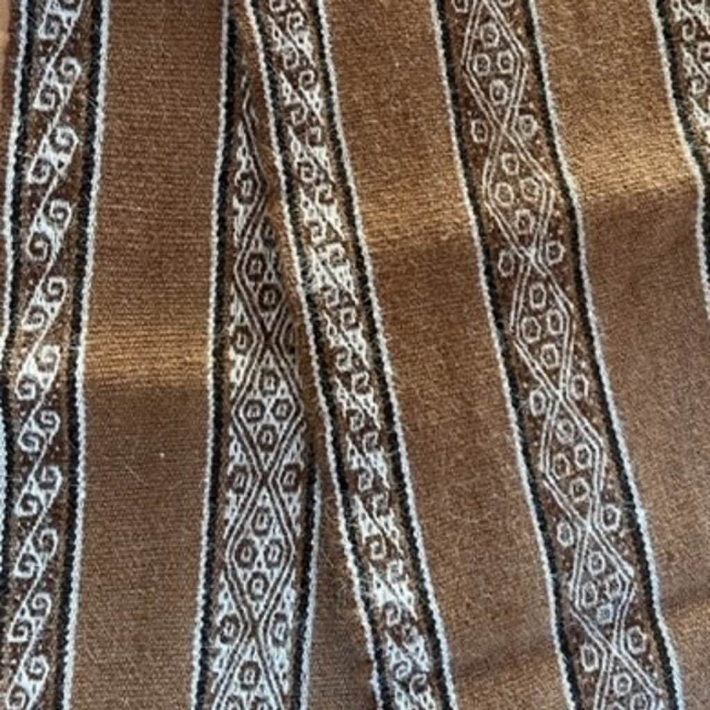 Peruaanse Alpaca Sjaal bruintinten1