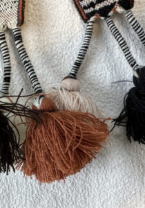 Peruaanse bruine hatband..