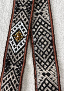 Peruaanse bruine hatband.