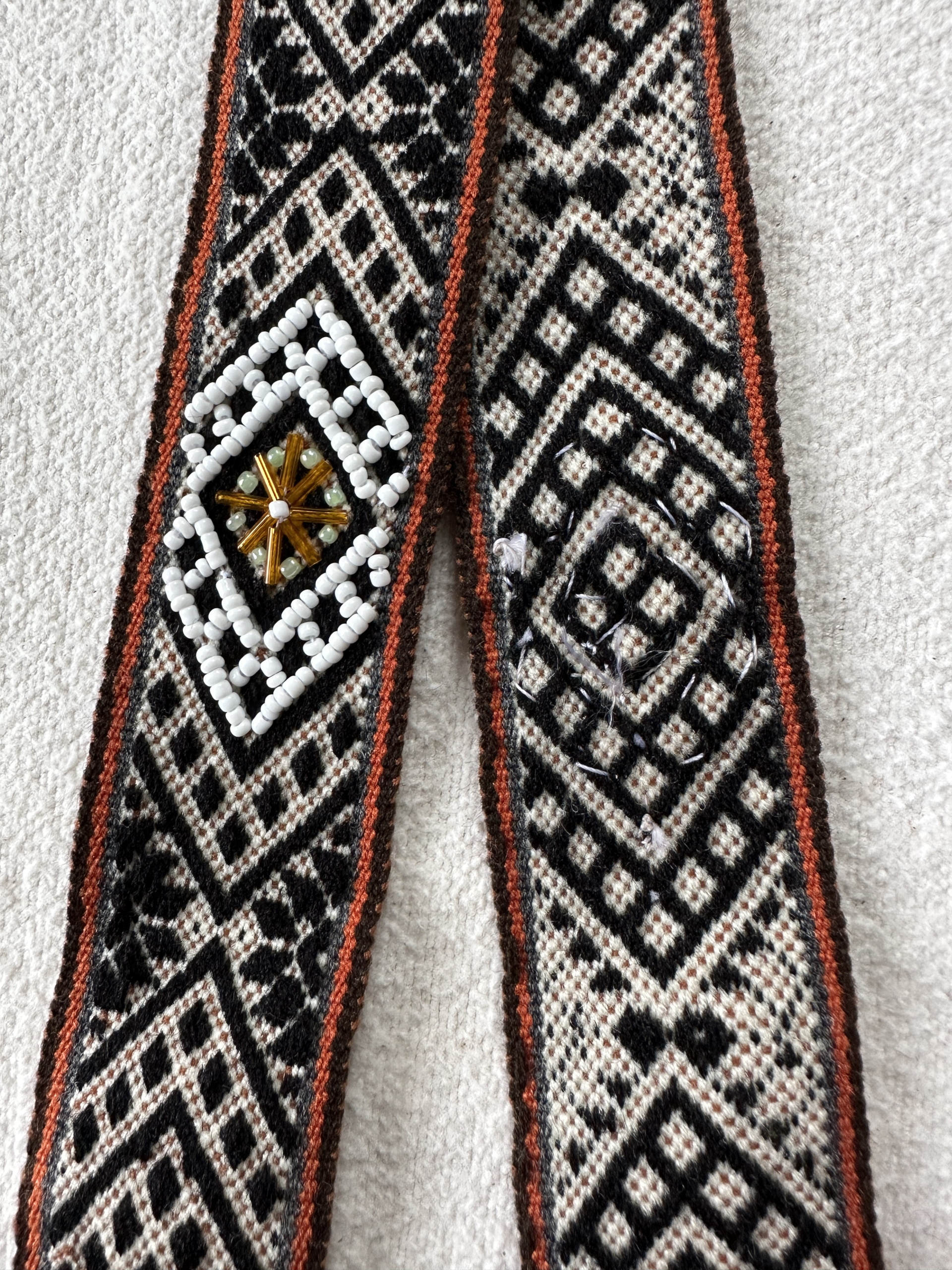 Peruaanse bruine hatband.