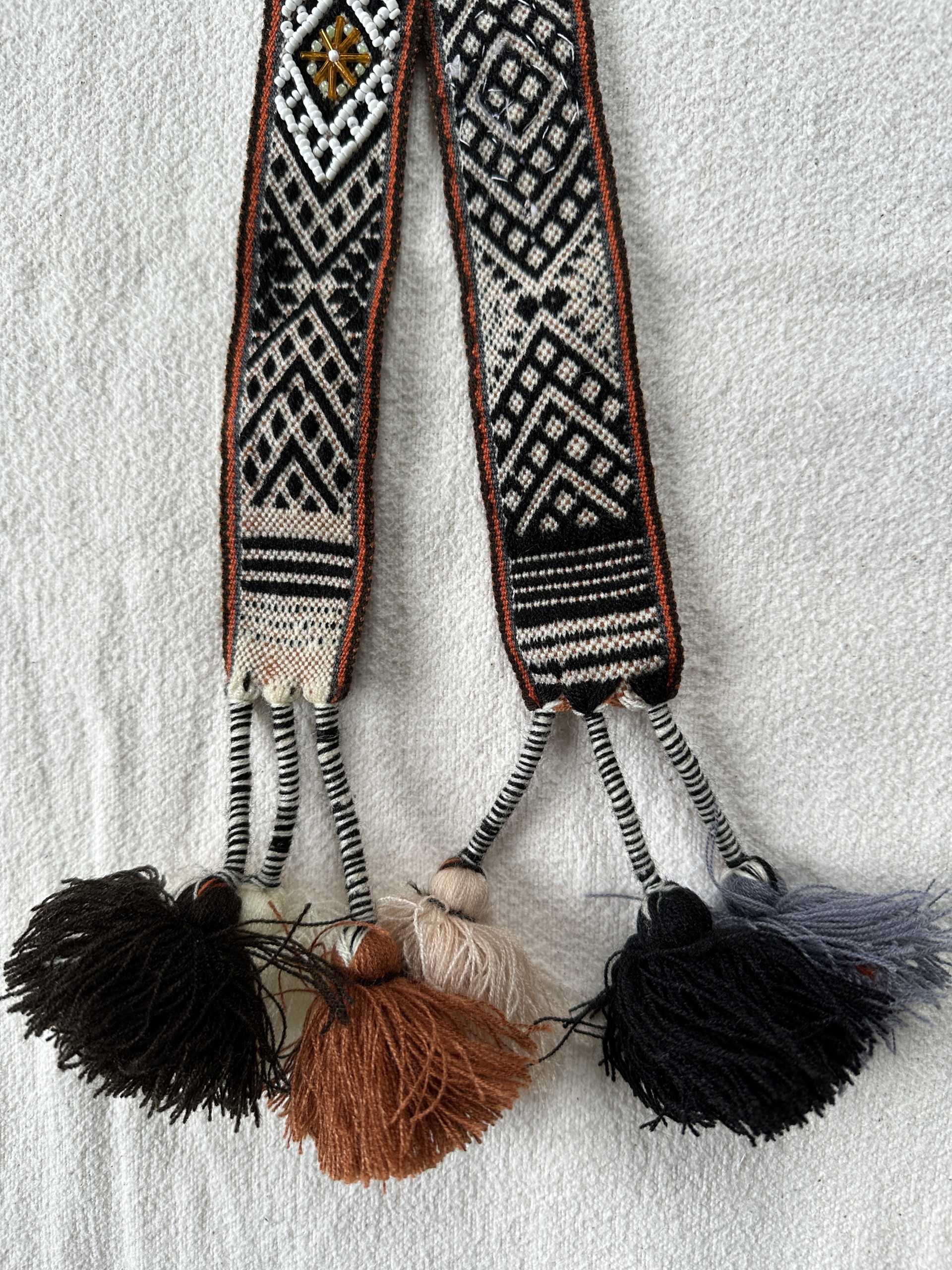 Peruaanse bruine hatband...