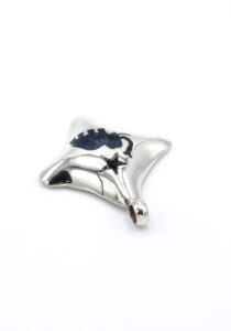 Alternative view of Peruaanse stenen zilveren hanger blue