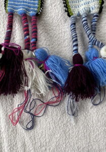 Peruaanse stoffen Hatband lichtblauw.....