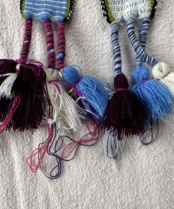 Peruaanse stoffen Hatband lichtblauw.....