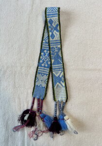 Peruaanse stoffen Hatband lichtblauw