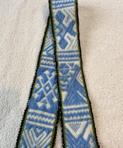 Peruaanse stoffen Hatband lichtblauw.