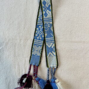 Peruaanse stoffen Hatband lichtblauw