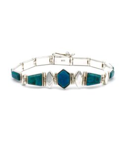 Peruaanse turkoois zilveren armband