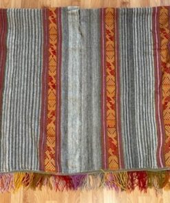 Poncho Peru in grijstinten
