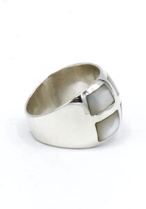 Alternative view of Rechthoekig parlemoer ring