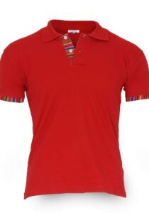 Rood Inca-katoenen polo