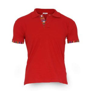 Rood Inca-katoenen polo