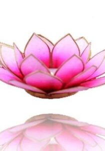 Sfeerlichthouder Chakra Lotus - Compassie Roze