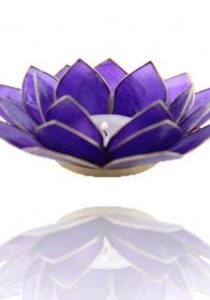 Sfeerlichthouder Chakra Lotus - Indigo Blauw