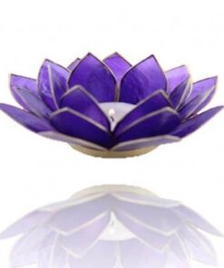 Sfeerlichthouder Chakra Lotus - Indigo Blauw